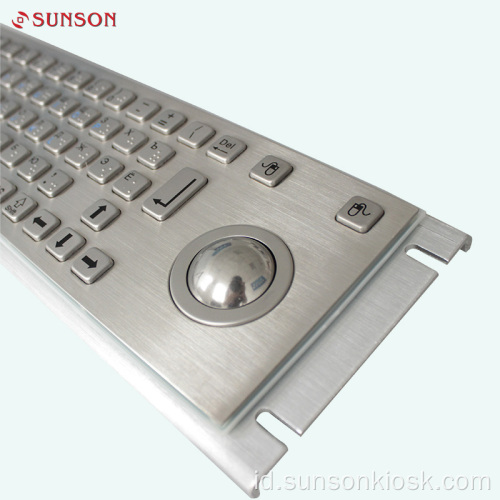 Vandal Metal Keyboard dengan Track Ball